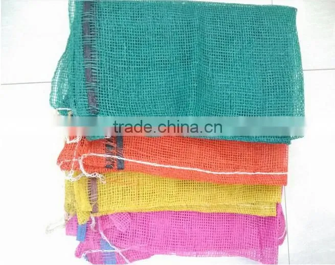 shinny green tubular mesh bag for onion 52g