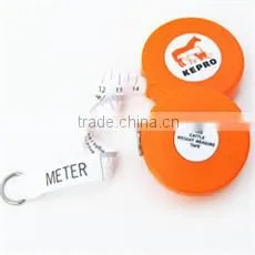 100FT Long Distance Professional Hand Tools Round PVC Fiberglass 30m Tape Measure With Your Logo Sticker