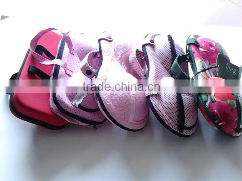 durable eva travel bra carrying case