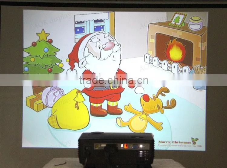 Support 1920*1080 Cheap Home Theater Digital Video Portable Game HD 1080P LCD Mini 3D LED The Projector/ Projetor/Proyector