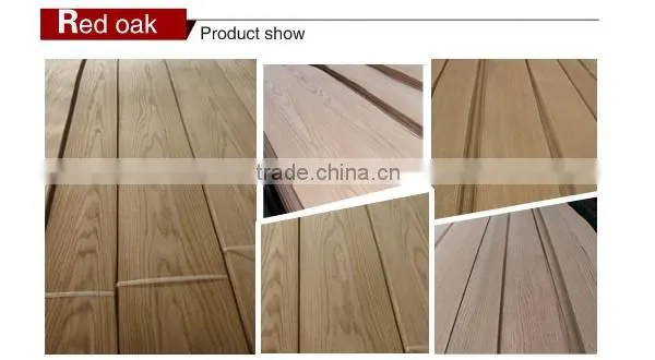 natural red oak wood veneer quarter cut