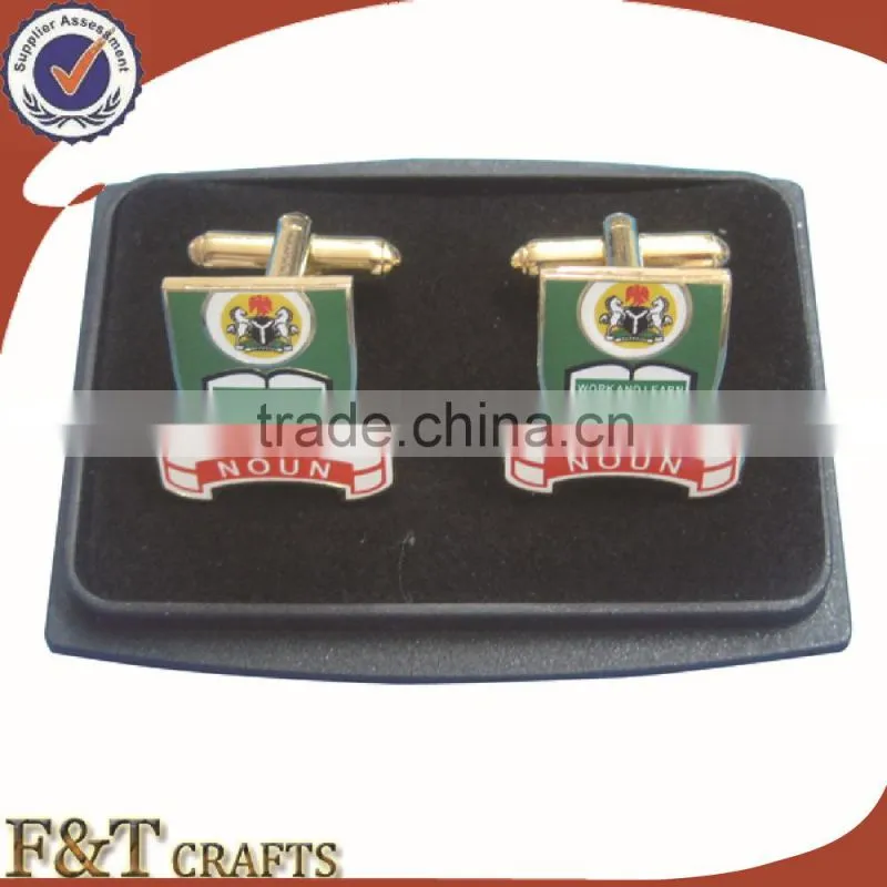 High quality plating pearl nickle zinc alloy 3D metal cufflink/cufflink shirts/cufflink manufacturer