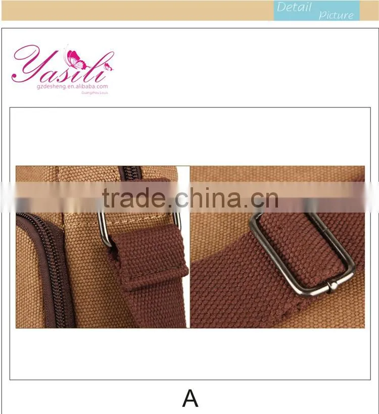 canvas casual messenger bags for teens,messenger bag with Genuine leather trim