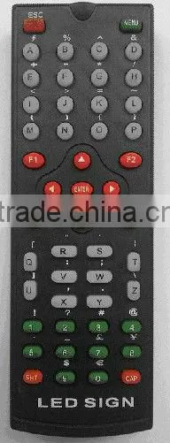 IR remote control & PS software 7X40SMD-R LED sign for car