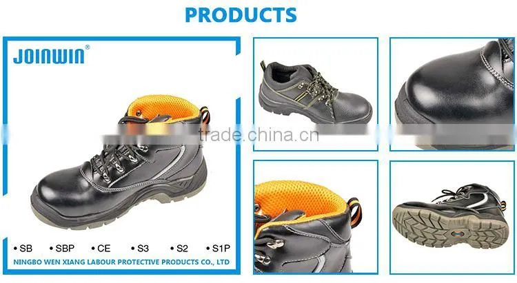 Anti-Puncture Anti Static Split Embossed Leather toe cap Safety Shoes