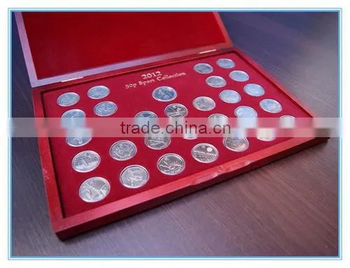 Luxury souvenir medal box money safe box coin box