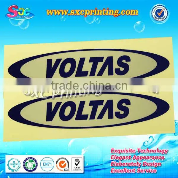Competitive price transparent laser warning sticker, plastic sticker