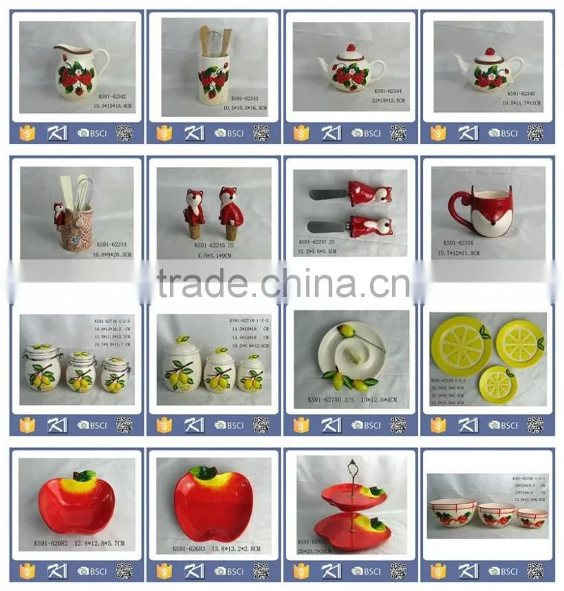 Kinsheng New Product Olive Ceramic Spoon and Ffork Storage Holder