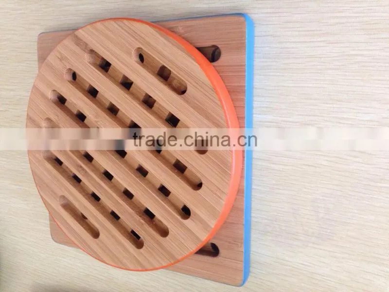 Bamboo wooden restaurant fancy cup table mats