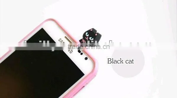 2013 the best-selling 3D mini cartoon design silicone dust plug