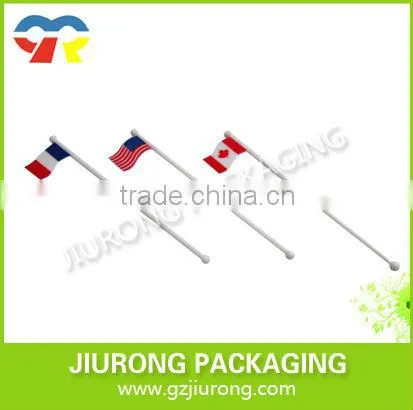 Disposable plastic cocktail stirrer with different colors and shape glass cocktail stirrers
