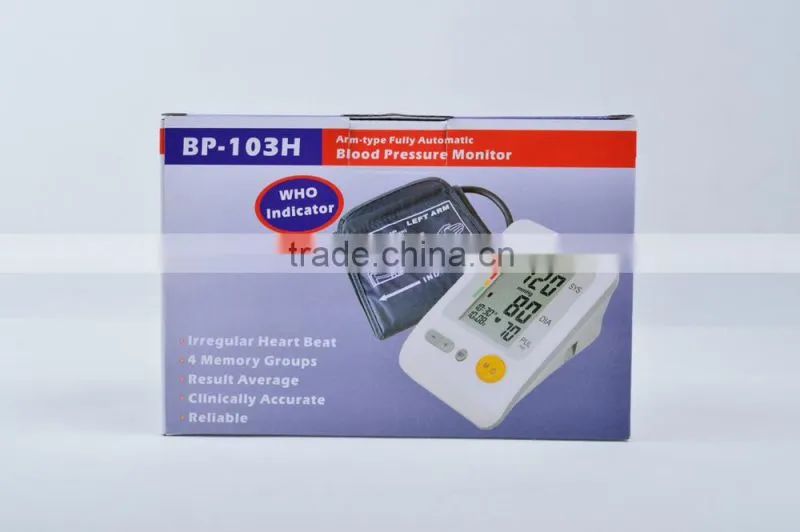 Digitl upper arm style blood pressure machine with carry bag