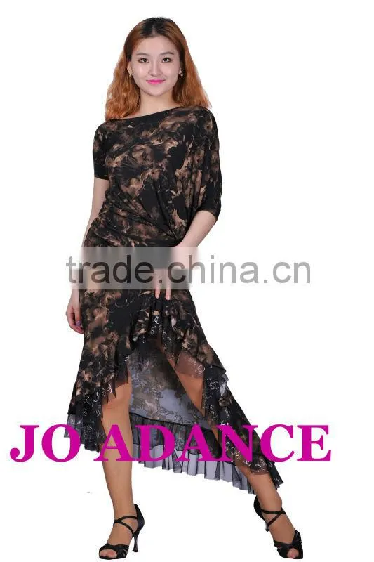 Ladies Latin dance practice skirt GB performances skirt Ms. dance skirt suit latin dance costumes Tights