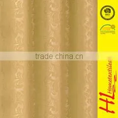 Welcome OEM floral thick fabric polyester embroidered jacquard sofa upholstery fabric,blackout curtain fabric