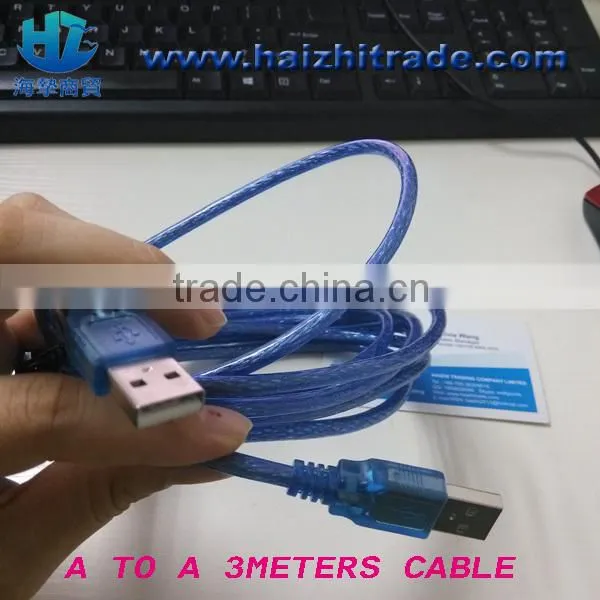 high quality male to male usb cable 1.5meter, 3 meters for choose