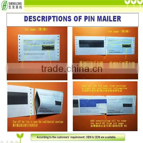 Customized 3-ply salary envelop printing paper
