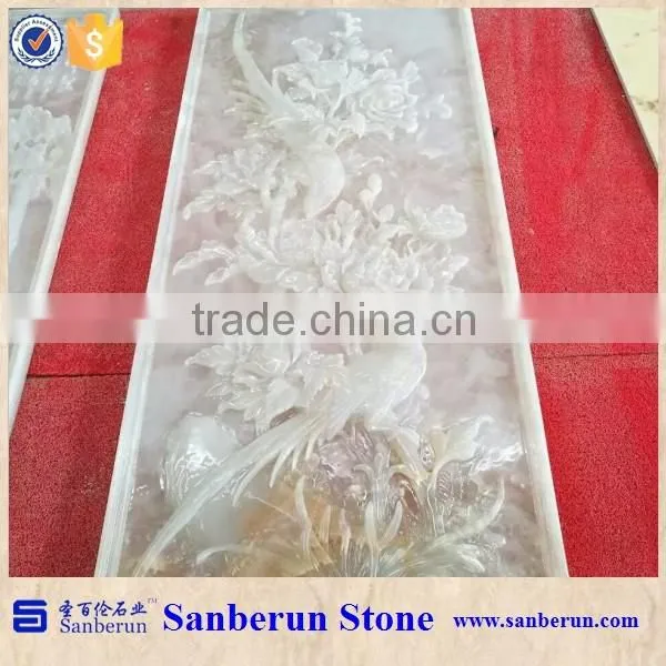3D Natural White Onyx Feature Wall Panel Price