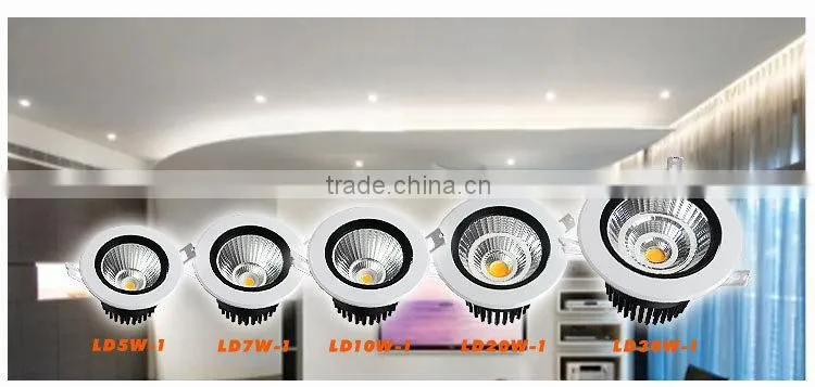 led ceiling light hong kong weixingtech 2060LM COB downlight 60degree