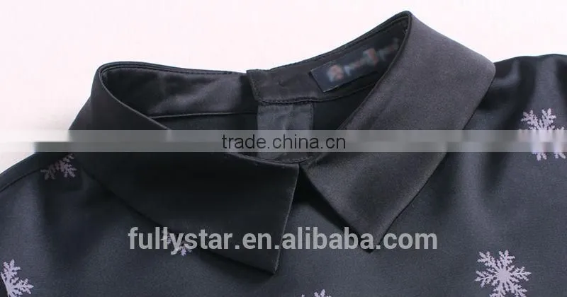 ladies fashion new design black satin black chiffon dresses