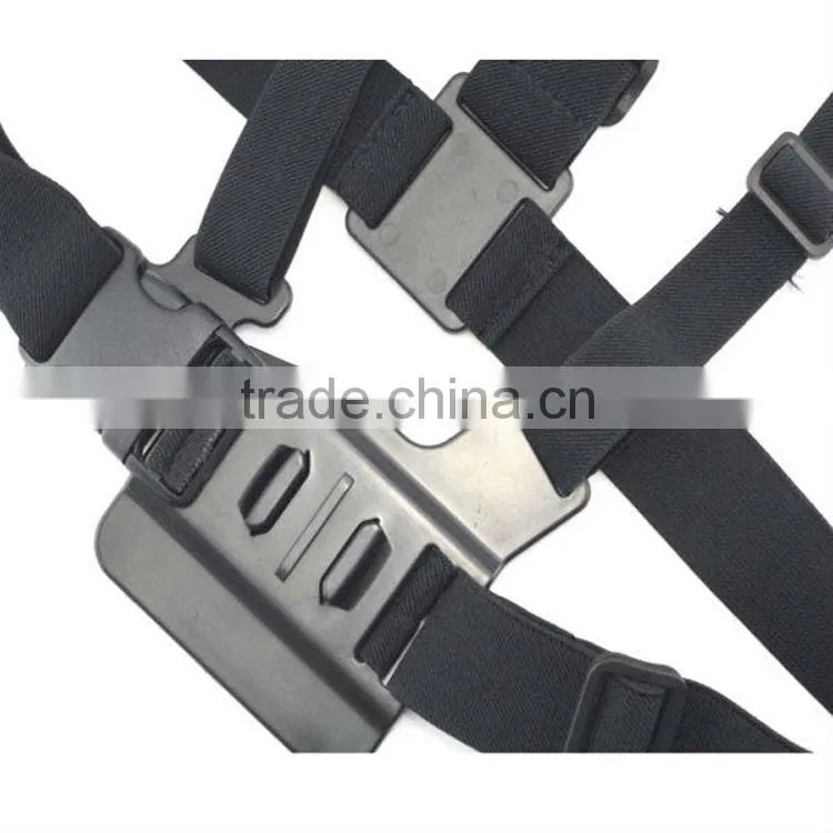 A Model: Chest Body Strap For GoPro Hero 3+/3/2/1, with 3-way adjustment base, shape the same as original one GP25