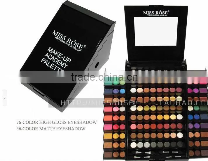Miss Rose Pro miss rose 76 glitter and 56 matte Color Hard Case cheap Eyeshadow Palette