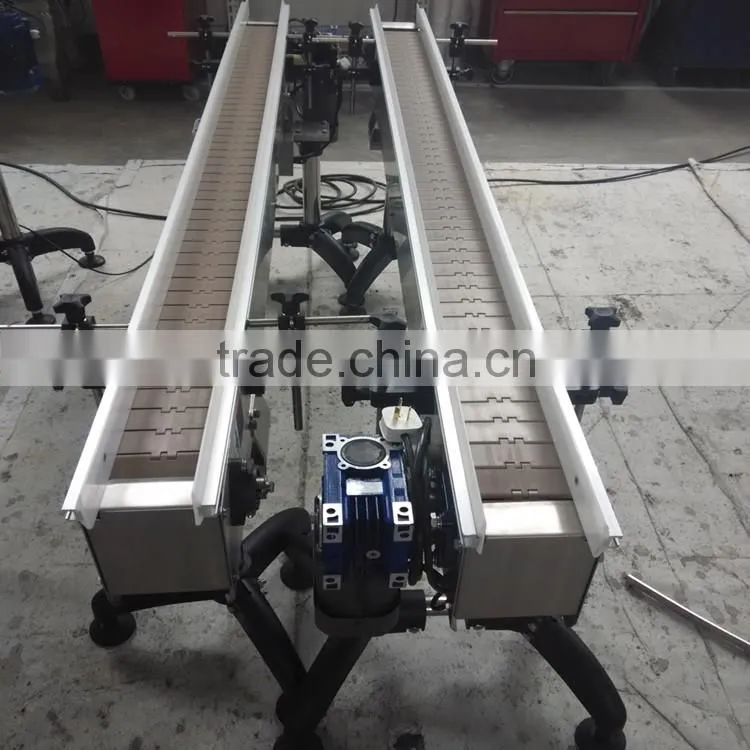 YS-SV type Plastic slat top chain conveyors by customized