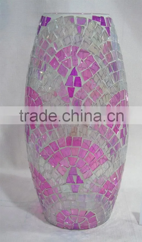 mosaic glass vases for home decro