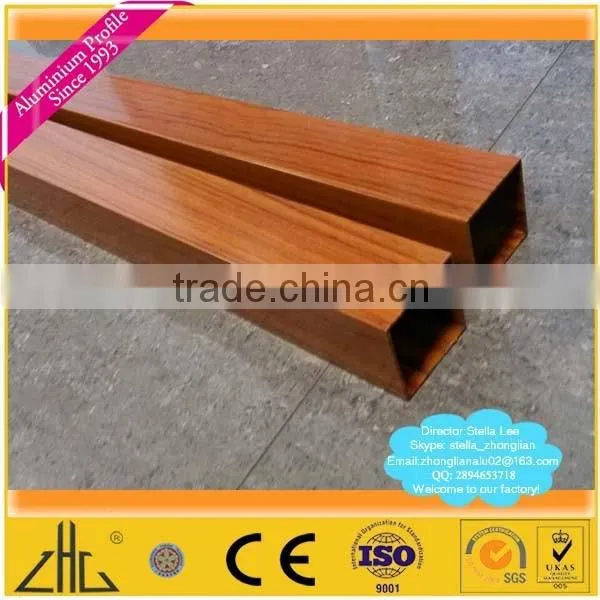 Wow!! 6061 T6 6063 T5 anodized finish,wood grain finish,powder coated finish aluminium pipes OEM , Guangzhou aluminum color tube