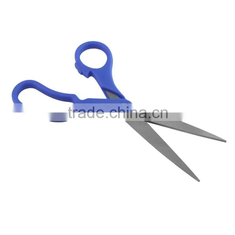Durable office stationary tools 8 inch multifunctional Blue plastic handle Stainless Steel Scissors