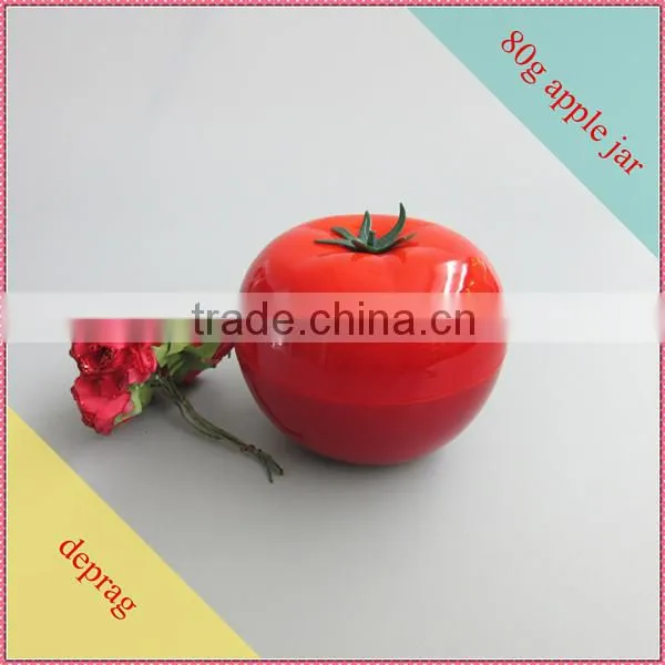 30ml round fruit shape plastic cosmetic cream jar
