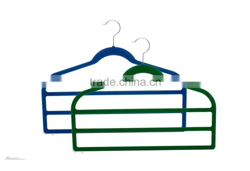 Plastic Velvet hanger clothes hanger ASDF12