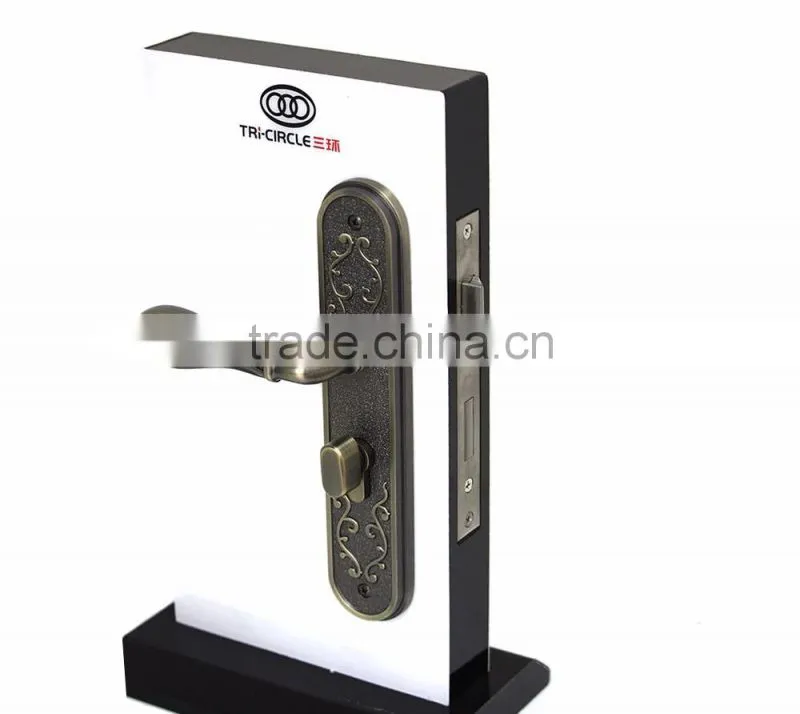 TRI-CIRCLE zinc alloy door lock, handle door lock set