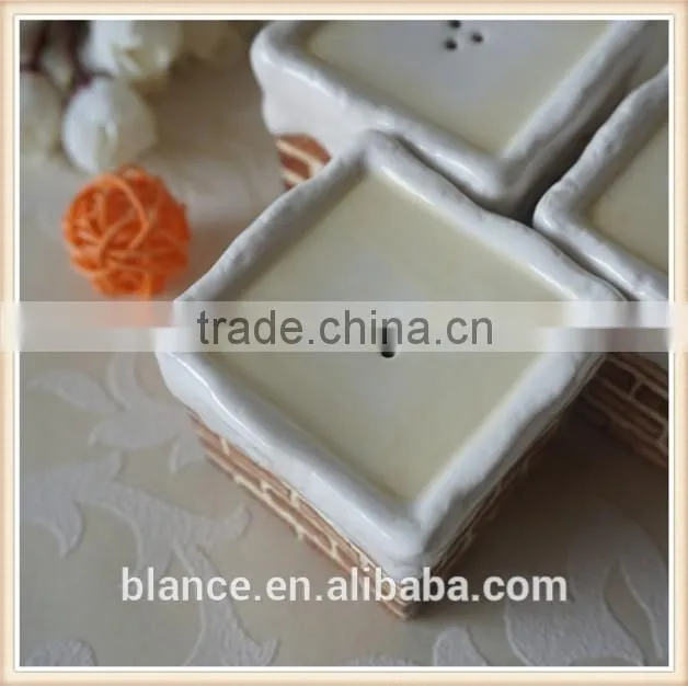 ceramic brick wall high quality salt and pepper shakers