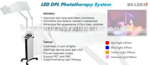 2014 New Arrival pdt led light therapy for acne treatment