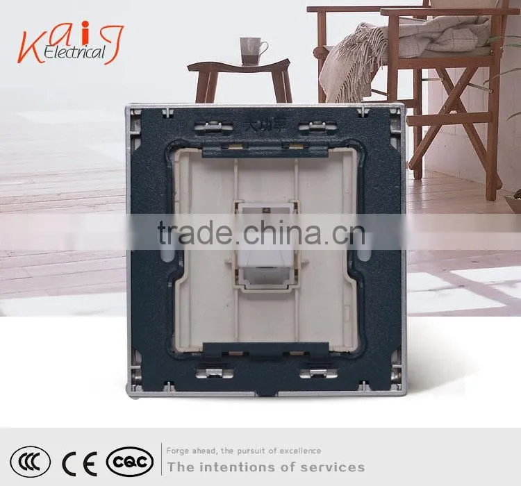 Brushed stainless telephone socket wall plate with CCC,CE certificate