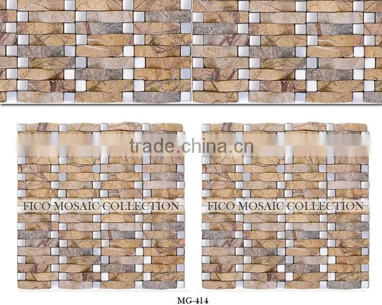 Fico 2016 new !MG-414 natural stone mosaic tiles
