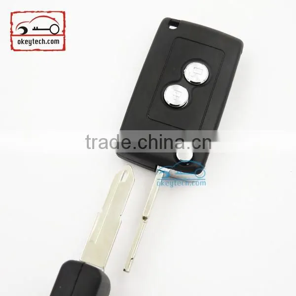High Quatity Peugeot remote key for peugrot modified remote 206 key shell Car Key 2 button case