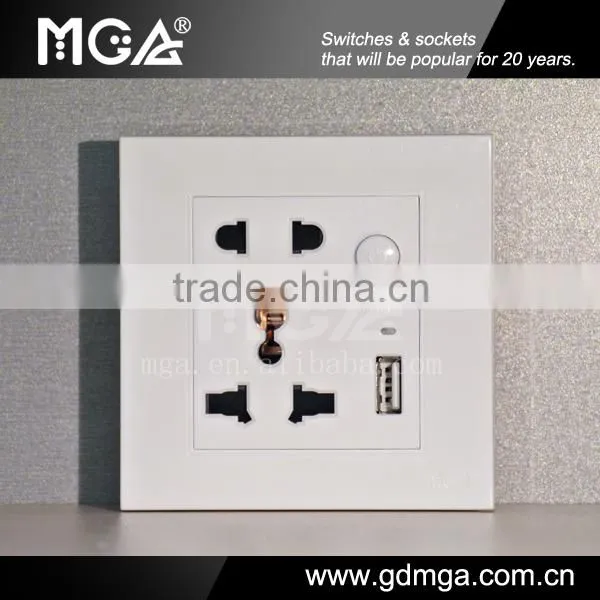 sockets with USB & electrical socket USB 220V & USB wall plug