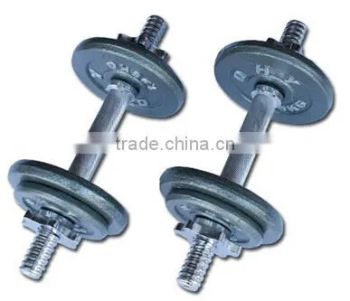 Dumbbells with hammer tone paint