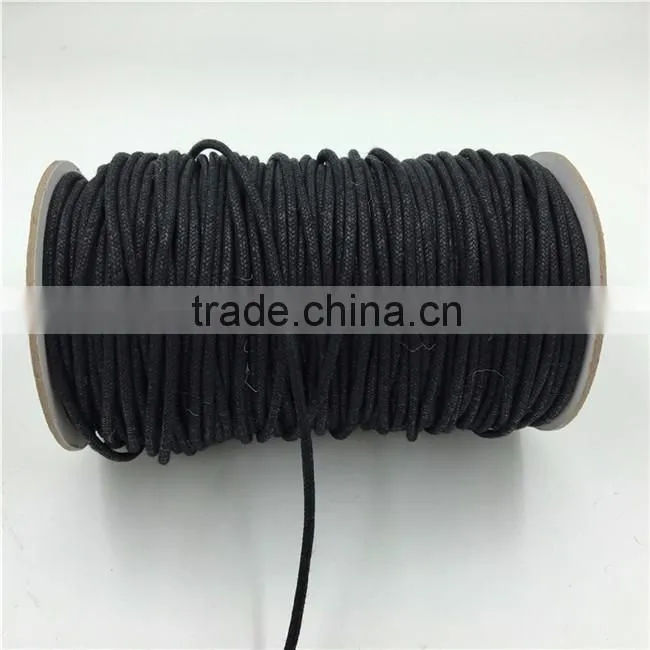 Custom 2.5MM Braided Waxed Polyester Cord,Waxed Cotton Cord for Bags