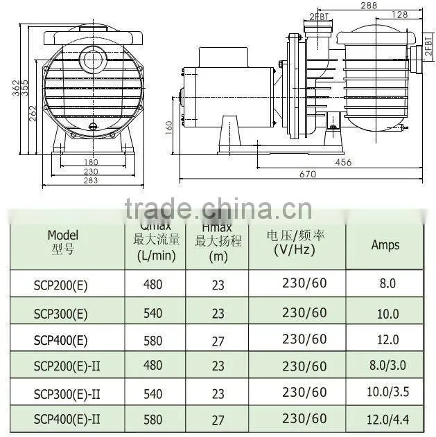 super pressure two speed swimming pool pump