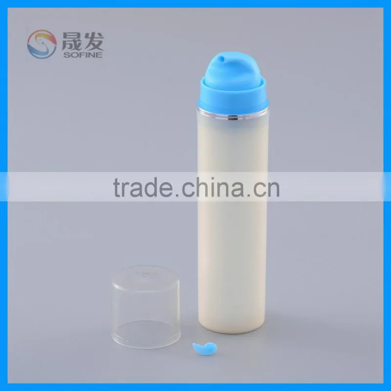 Hot sale Plastic airless cosmetic pump bottle used in personal care