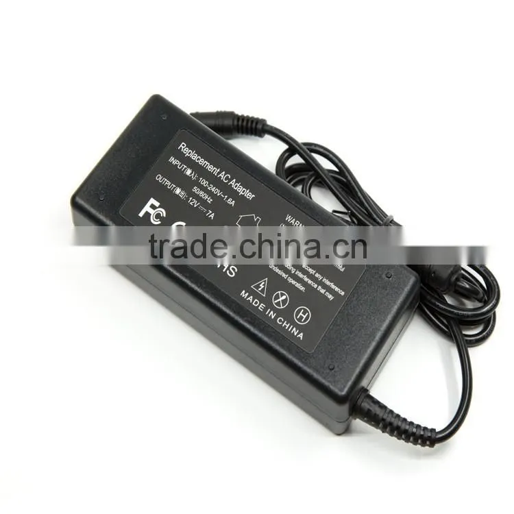 OEM 7A 84W 12V Charger For LED Strip Light With 5.5X2.5MM Tip