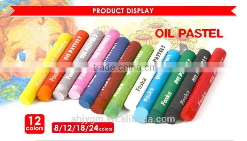 8/12/18/24PCS 60MMX8MM Good Quality Oil Pastels-SM91 series/color oil pastel