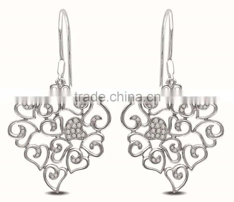 white gold plated sterling silver tree of life pendent