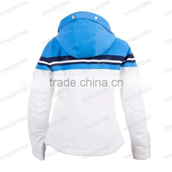 Customized quilted women ski jacket outdoor clothing ski wear