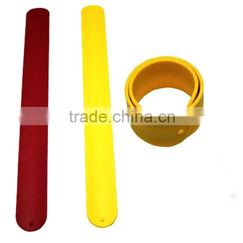 High Quality Blank DIY Long Silicone Slap Bracelet Cheap Price Wholesale