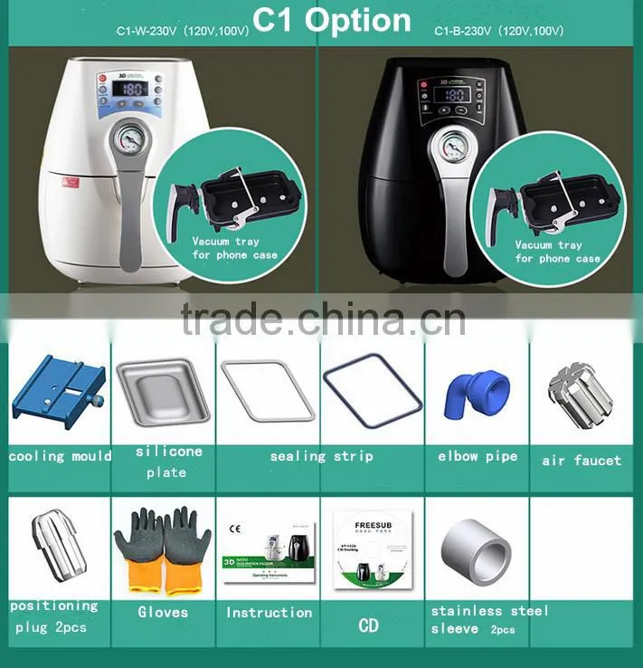 MINI 3D Vacuum Sublimation Machine for Phone case/Mugs Heat Transfer Printing Machine JG-m1