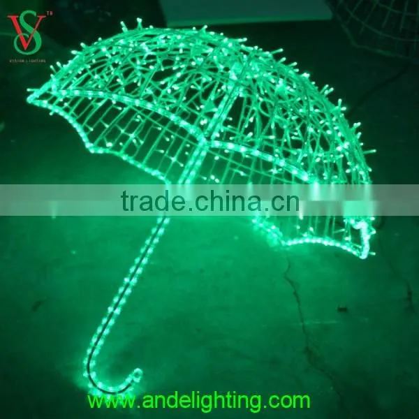 230V 85*100cm fancy outdoor christmas decoration umbrella light