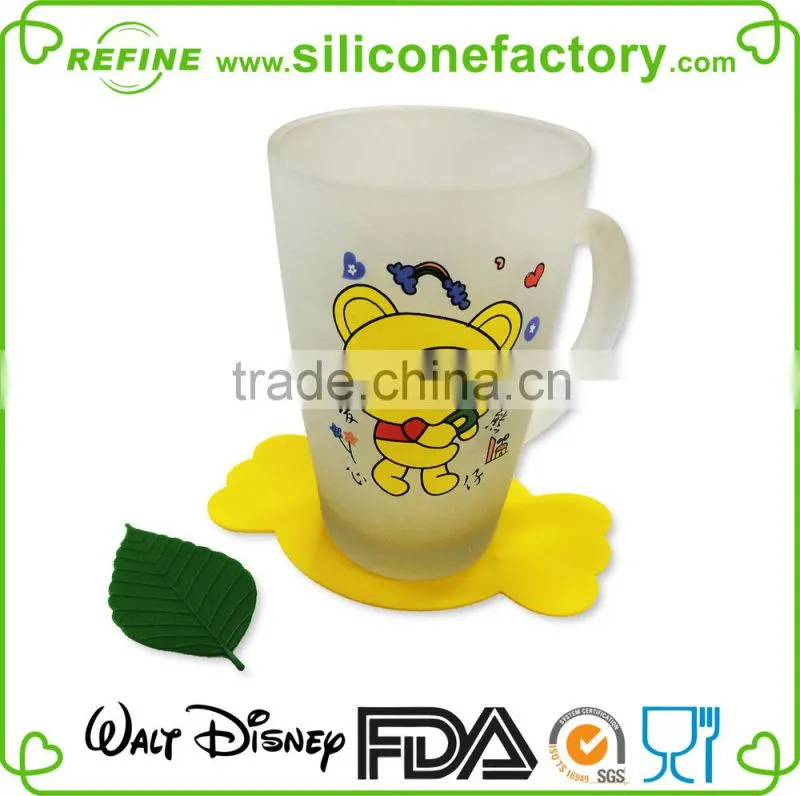 Hot selling! Heat-resistant cute candy shaped silicone cup coaster